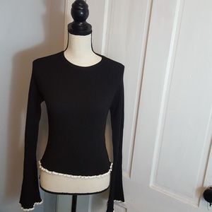 Zara crew neck knit black size M